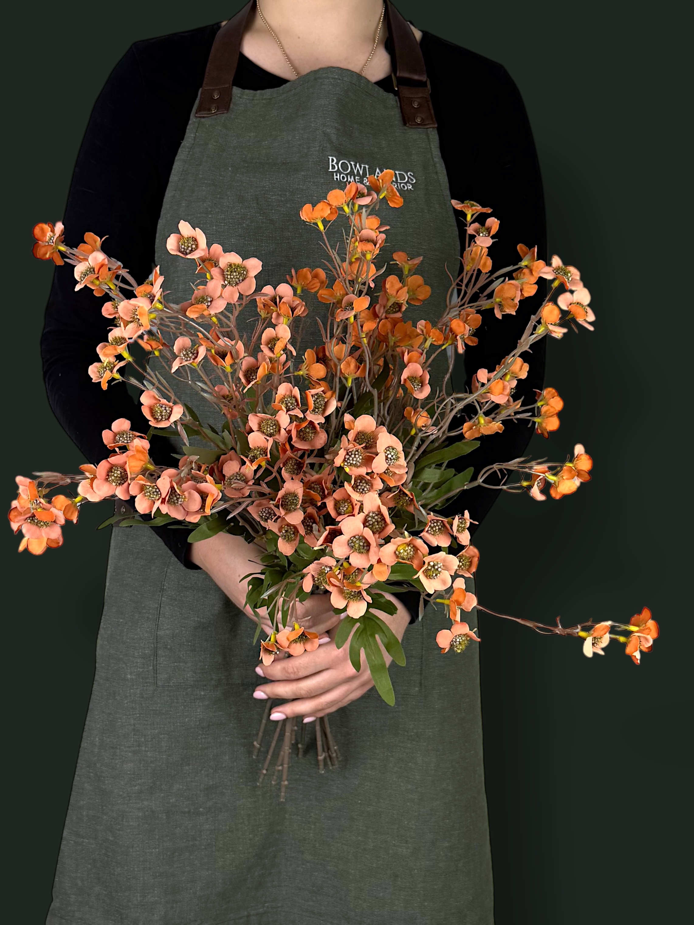 Faux Copper Field Flowers - (10 Stems / 150 Heads)