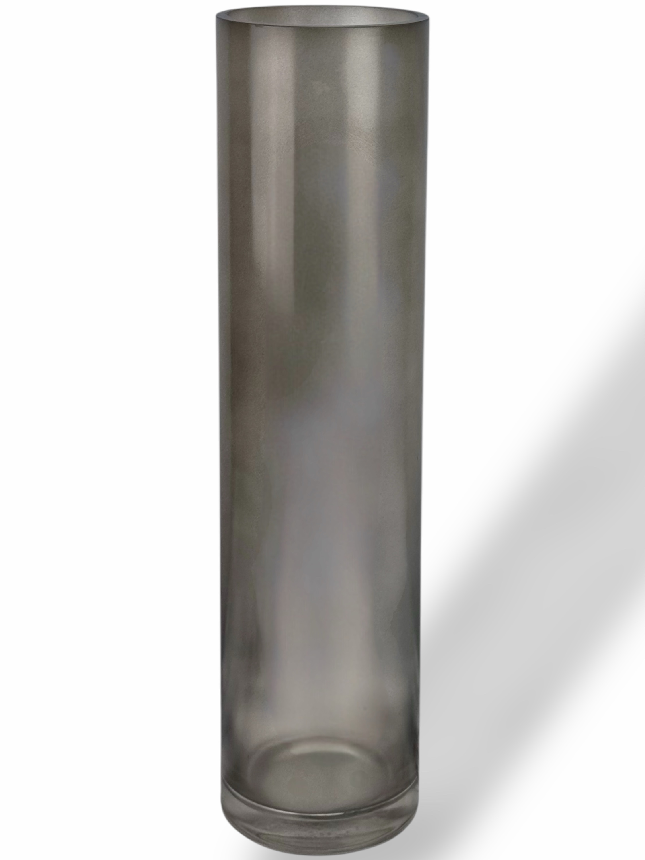 Thickened Smoked Glass Statement Vase (40cm Tall)